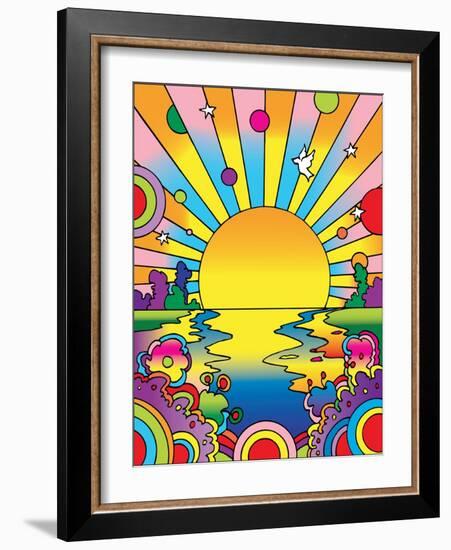 Cosmic Sun-Howie Green-Framed Giclee Print