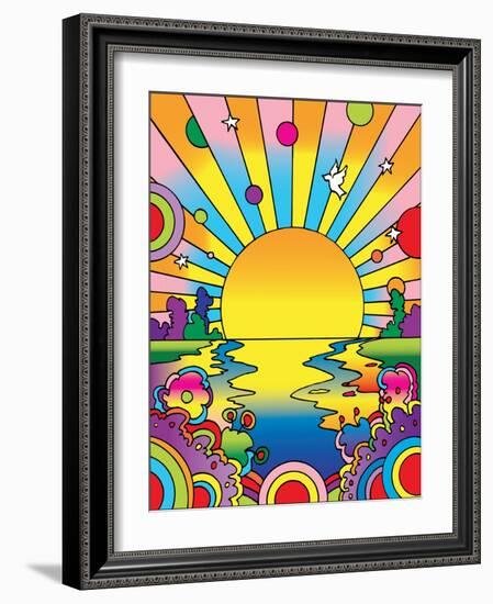 Cosmic Sun-Howie Green-Framed Giclee Print