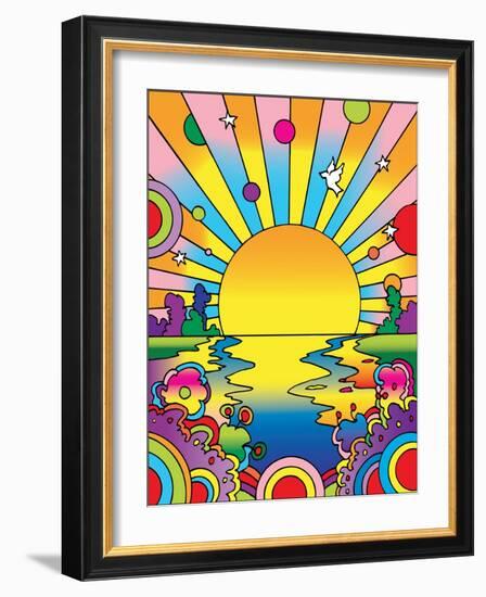 Cosmic Sun-Howie Green-Framed Giclee Print