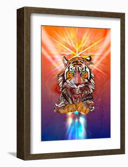 Cosmic Tiger-Karin Roberts-Framed Art Print