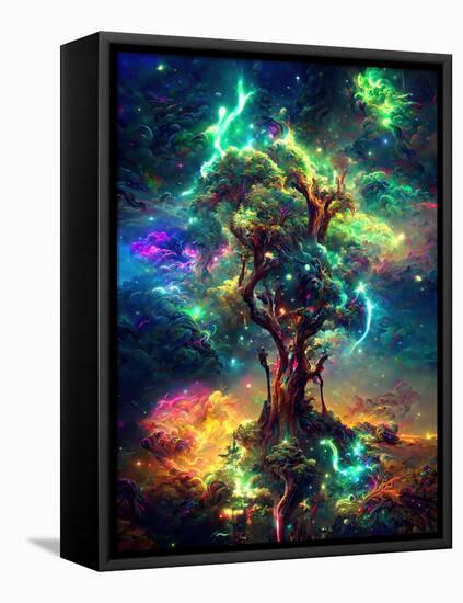 Cosmic Tree of Life-null-Framed Stretched Canvas