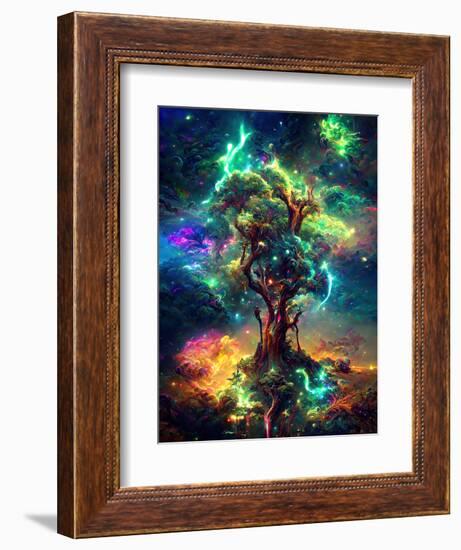 Cosmic Tree of Life-null-Framed Premium Giclee Print