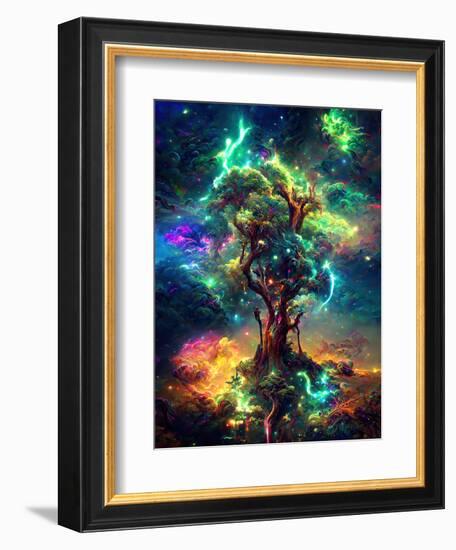 Cosmic Tree of Life-null-Framed Premium Giclee Print
