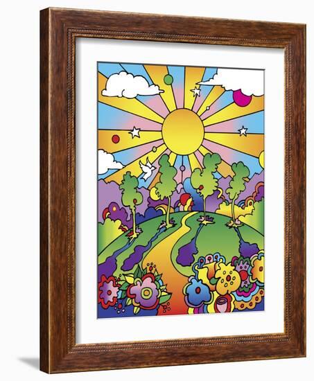 Cosmic Trees-Howie Green-Framed Giclee Print