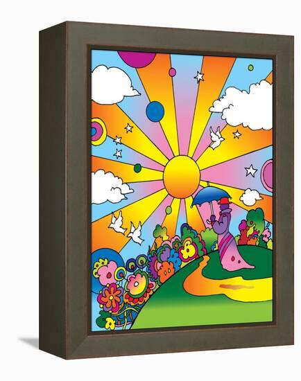 Cosmic Umberella-Howie Green-Framed Premier Image Canvas