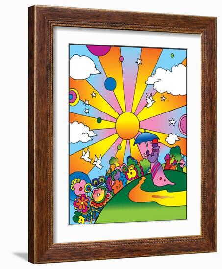 Cosmic Umberella-Howie Green-Framed Giclee Print