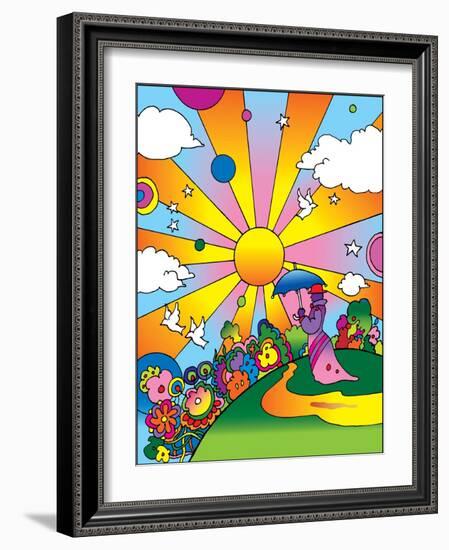 Cosmic Umberella-Howie Green-Framed Giclee Print