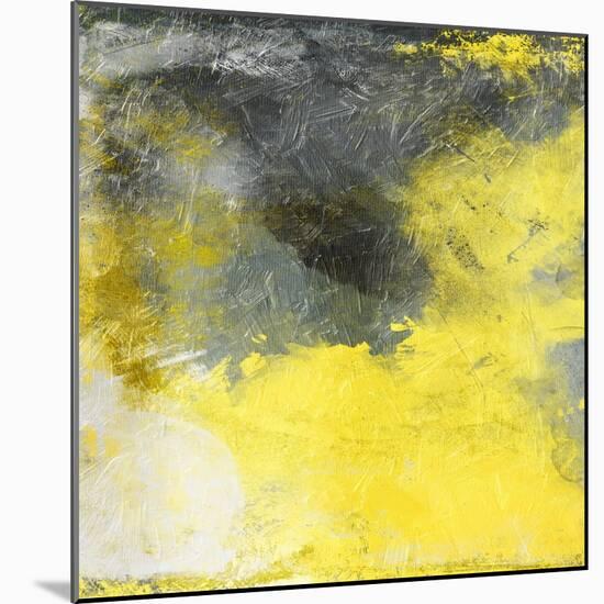 Cosmic Yellow-Jace Grey-Mounted Art Print