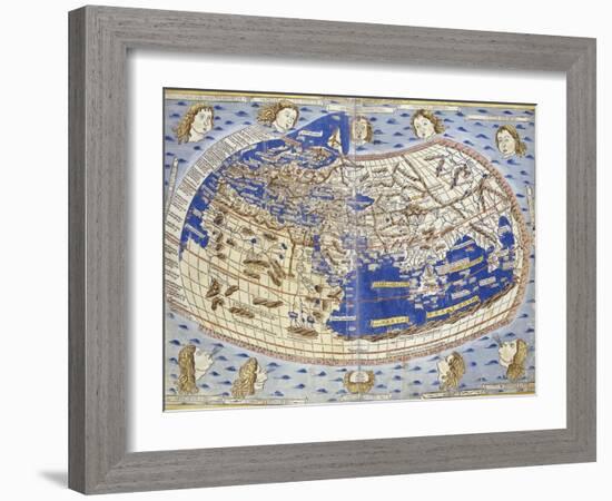 Cosmographia, Late 15th Century-Claudius Ptolomeus-Framed Giclee Print