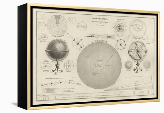 Cosmography, a Collection of Diagrams on Various Planetary Systems-null-Framed Premier Image Canvas