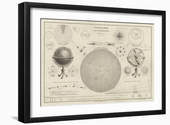 Cosmography, a Collection of Diagrams on Various Planetary Systems-null-Framed Giclee Print