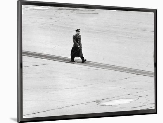 Cosmonaut Yuri Gagarin at Airport, Where Soviet Dignitaries Wait to Honor Him-James Whitmore-Mounted Photographic Print