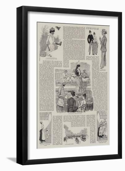 Cosmopolitan Notes at the Paris Exhibition-null-Framed Giclee Print