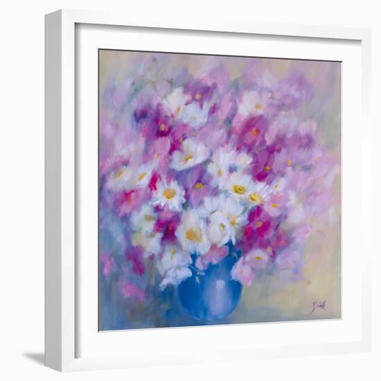 Cosmos et Marguerites-Genevieve Dolle-Framed Giclee Print