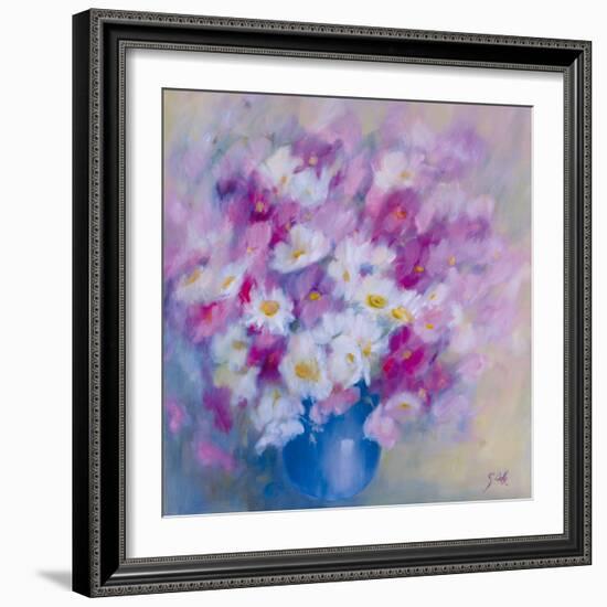 Cosmos et Marguerites-Genevieve Dolle-Framed Giclee Print