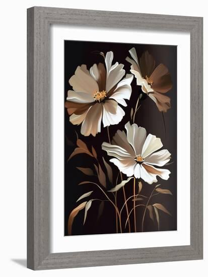 Cosmos Flowers Bouquet-Lea Faucher-Framed Art Print