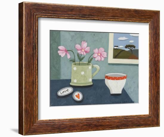 Cosmos, Love Pebbles and Sugar Bowl-Sophie Harding-Framed Giclee Print