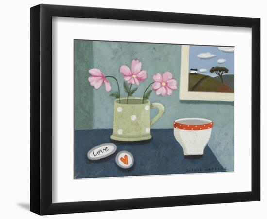 Cosmos, Love Pebbles and Sugar Bowl-Sophie Harding-Framed Giclee Print