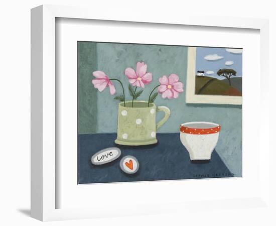 Cosmos, Love Pebbles and Sugar Bowl-Sophie Harding-Framed Giclee Print
