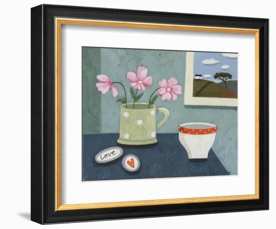 Cosmos, Love Pebbles and Sugar Bowl-Sophie Harding-Framed Giclee Print