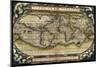 Cosmos Ortelius World Map 1570-Vintage Lavoie-Mounted Giclee Print