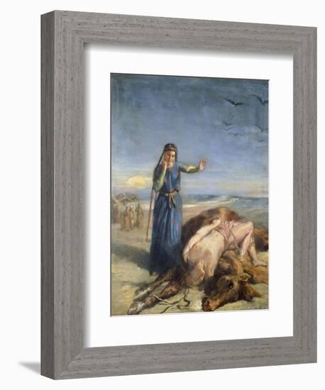 Cossack Girl Finding Body of Mazepa, 1851-Theodore Chasseriau-Framed Giclee Print