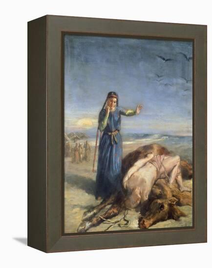 Cossack Girl Finding Body of Mazepa, 1851-Theodore Chasseriau-Framed Premier Image Canvas