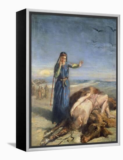 Cossack Girl Finding Body of Mazepa, 1851-Theodore Chasseriau-Framed Premier Image Canvas