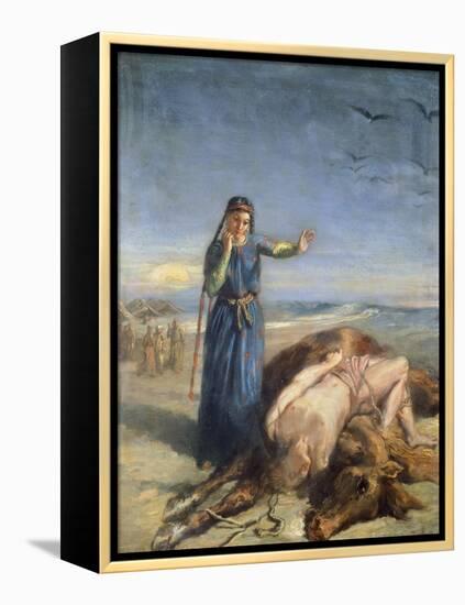 Cossack Girl Finding Body of Mazepa, 1851-Theodore Chasseriau-Framed Premier Image Canvas