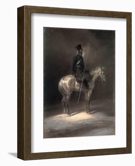 Cossack on Horseback, 1837-Franz Kruger-Framed Giclee Print