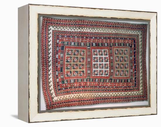 Cossack rug, Bordjalou district, Caucasus. Artist: Unknown-Unknown-Framed Premier Image Canvas