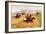 Cossacks Charging Into Battle-Franz Roubaud-Framed Giclee Print