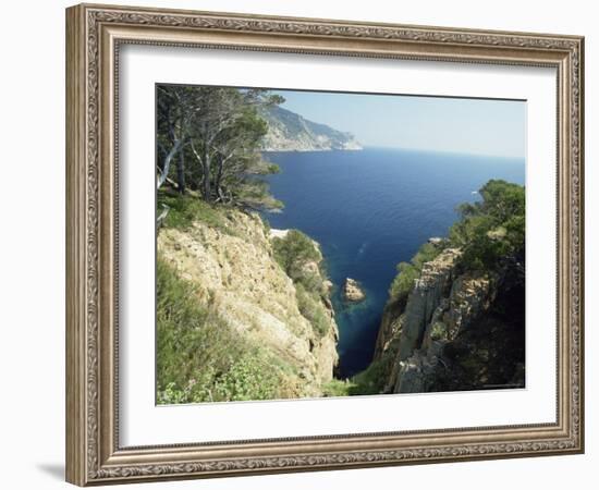 Costa Brava Near Aiguablava, Catalonia, Spain-Michael Busselle-Framed Photographic Print