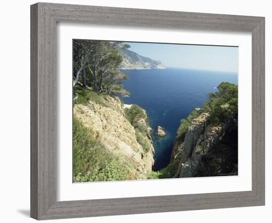 Costa Brava Near Aiguablava, Catalonia, Spain-Michael Busselle-Framed Photographic Print