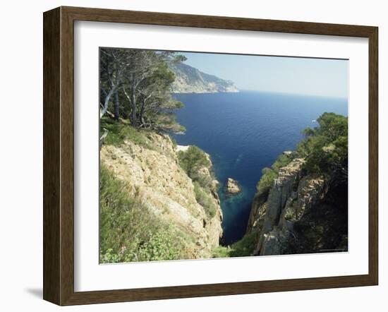 Costa Brava Near Aiguablava, Catalonia, Spain-Michael Busselle-Framed Photographic Print