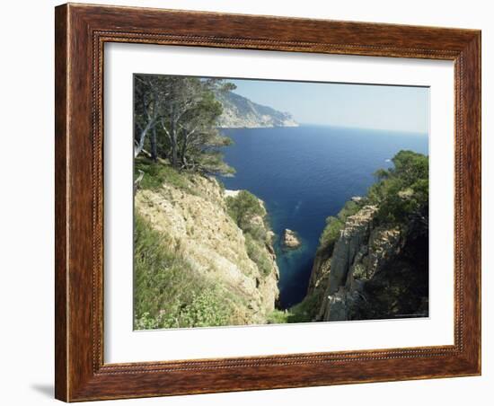 Costa Brava Near Aiguablava, Catalonia, Spain-Michael Busselle-Framed Photographic Print