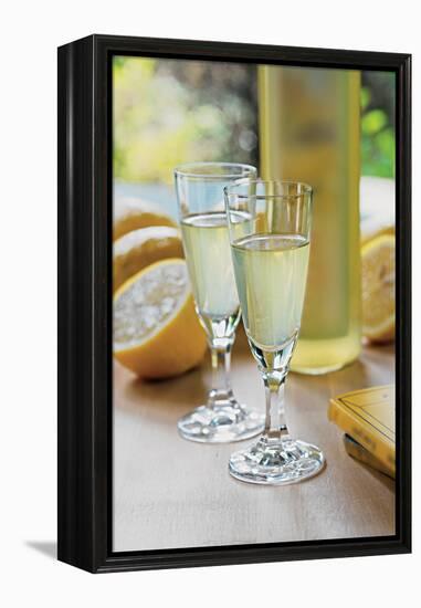 Costa D' Amalfi and Penisola Sorrentina Lemon Liquor-null-Framed Premier Image Canvas