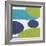 Costa Del Sol I Blue Green-Michael Mullan-Framed Art Print