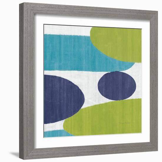 Costa Del Sol I Blue Green-Michael Mullan-Framed Art Print