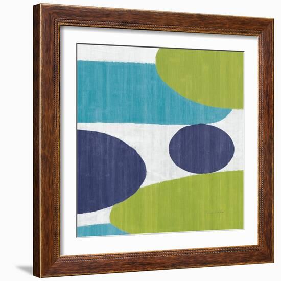 Costa Del Sol I Blue Green-Michael Mullan-Framed Art Print