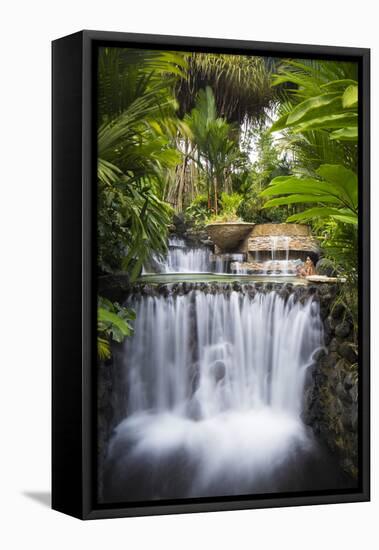 Costa Rica, Alajuela, La Fortuna. Hot Springs at the Tabacon Grand Spa Thermal Resort-Nick Ledger-Framed Premier Image Canvas