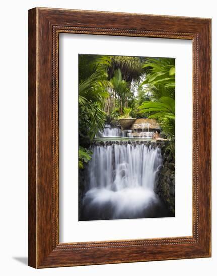 Costa Rica, Alajuela, La Fortuna. Hot Springs at the Tabacon Grand Spa Thermal Resort-Nick Ledger-Framed Photographic Print