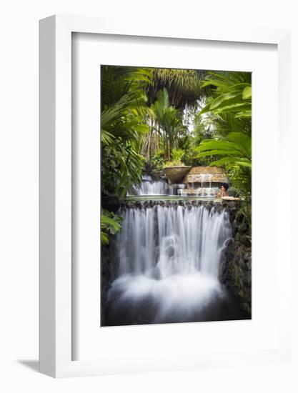 Costa Rica, Alajuela, La Fortuna. Hot Springs at the Tabacon Grand Spa Thermal Resort-Nick Ledger-Framed Photographic Print