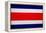 Costa Rica Flag Design with Wood Patterning - Flags of the World Series-Philippe Hugonnard-Framed Stretched Canvas