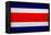 Costa Rica Flag Design with Wood Patterning - Flags of the World Series-Philippe Hugonnard-Framed Stretched Canvas