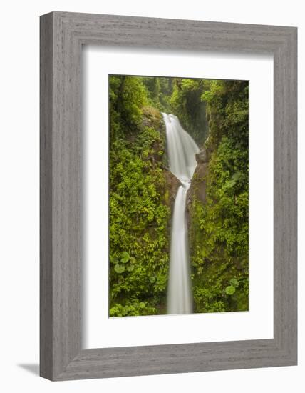 Costa Rica, Monteverde Cloud Forest Biological Reserve. La Paz Waterfall Scenic-Jaynes Gallery-Framed Photographic Print