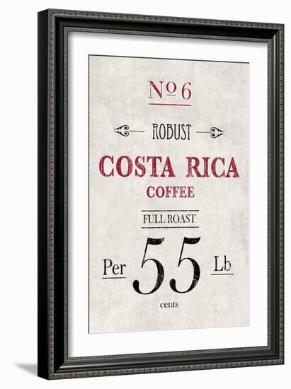 Costa Rican Coffee-The Vintage Collection-Framed Giclee Print