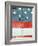 Costa Rican Flag Painted on Door, Costa Rica-John Coletti-Framed Photographic Print