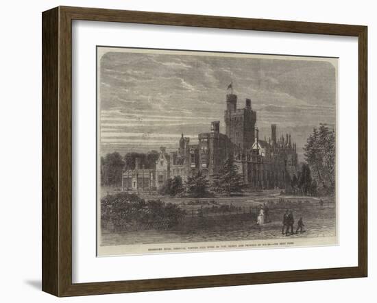 Costessey Hall, Norfolk, Visited This Week by the Prince and Princess of Wales-null-Framed Premium Giclee Print