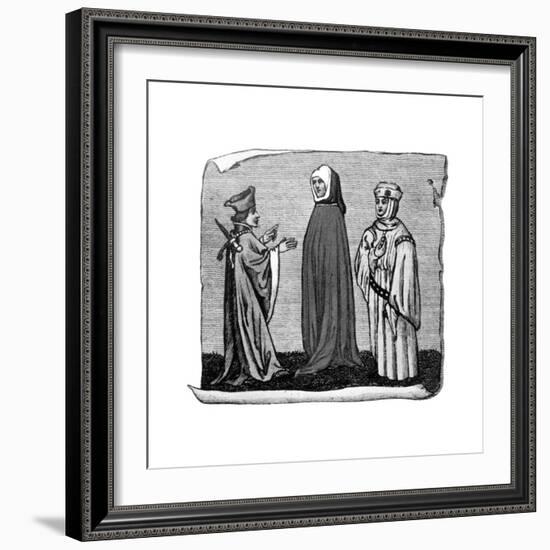 Costume, 14th Century-null-Framed Giclee Print